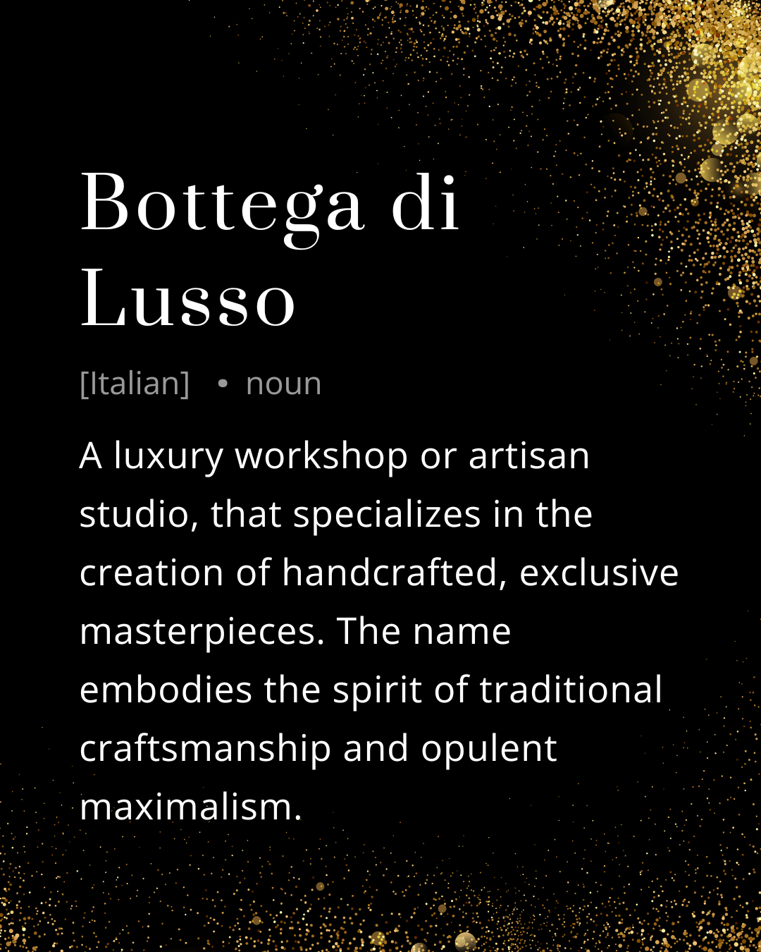 bottega di lusso meaning